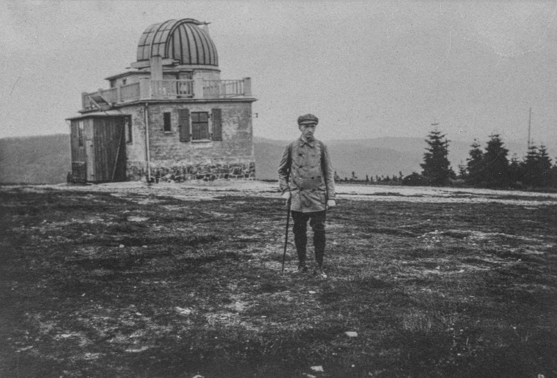 Erbisbühl-Sternwarte  und Cuno , Februar 1926